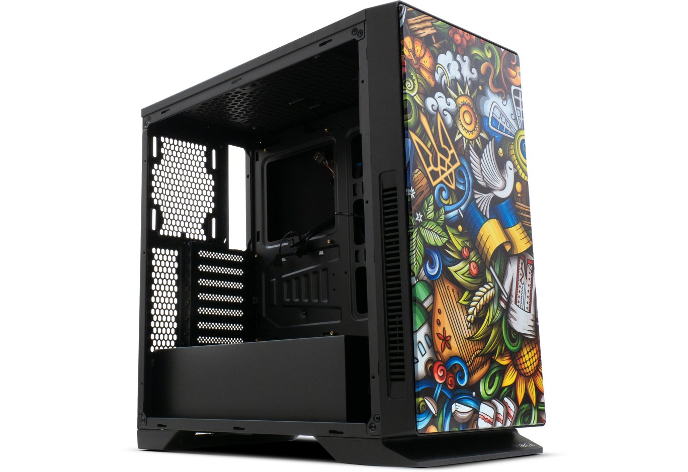 Корпус для ПК Vinga Black Widow Ukraine Free (01230011784)