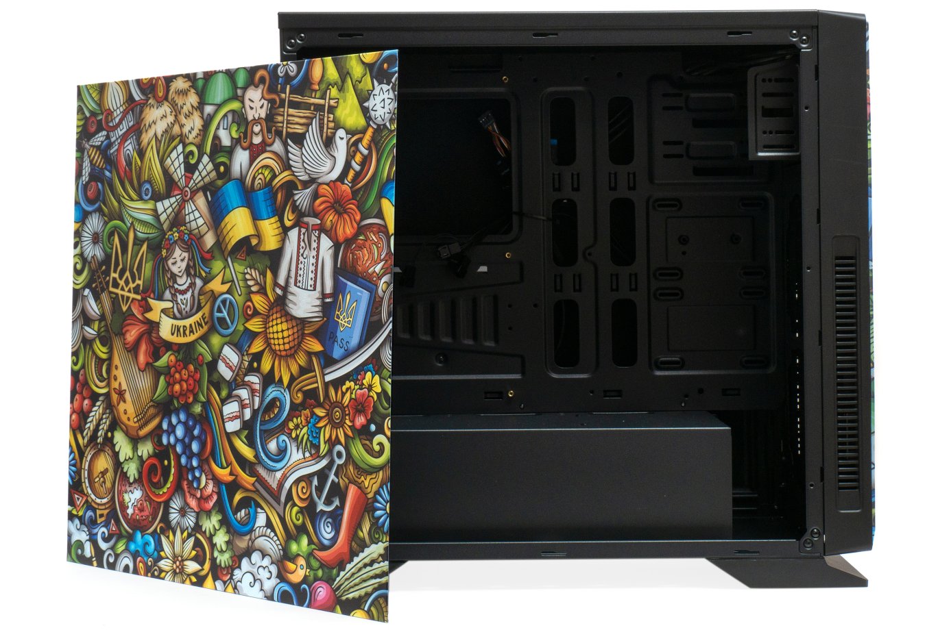 Корпус для ПК Vinga Black Widow Ukraine Free (01230011784)