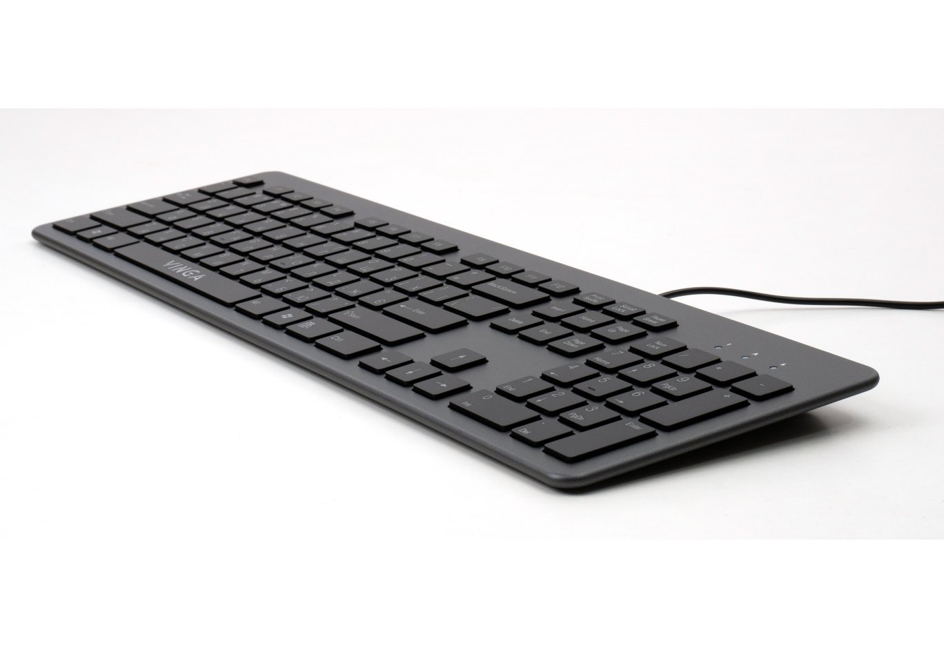 Клавіатура Vinga KB735 black-grey