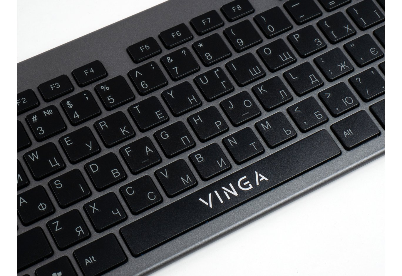 Клавіатура Vinga KB735 black-grey