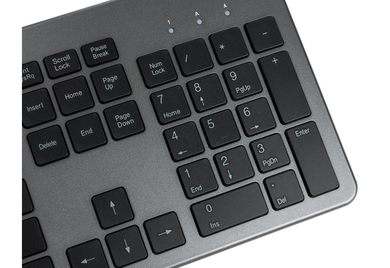 Клавіатура Vinga KB735 black-grey