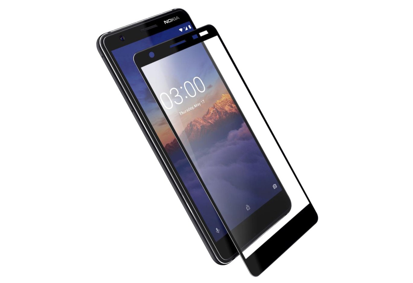Скло захисне Vinga для Nokia 3.1 Black (VTPGS-N31B)