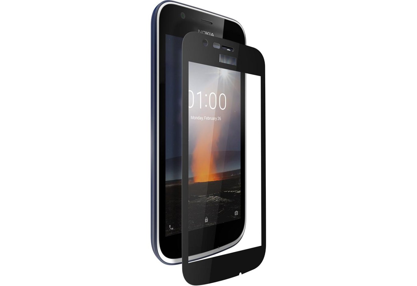 Скло захисне Vinga для Nokia 1 Black (VTPGS-N1B)