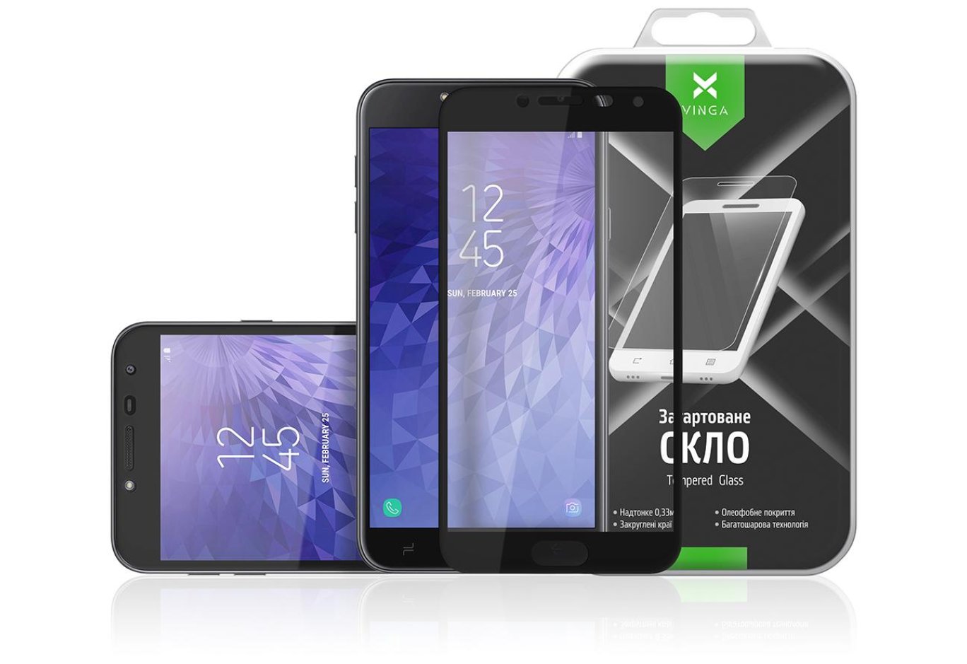 Скло захисне Vinga для Samsung Galaxy J4 (2018) J400 (VTPGS-J400)