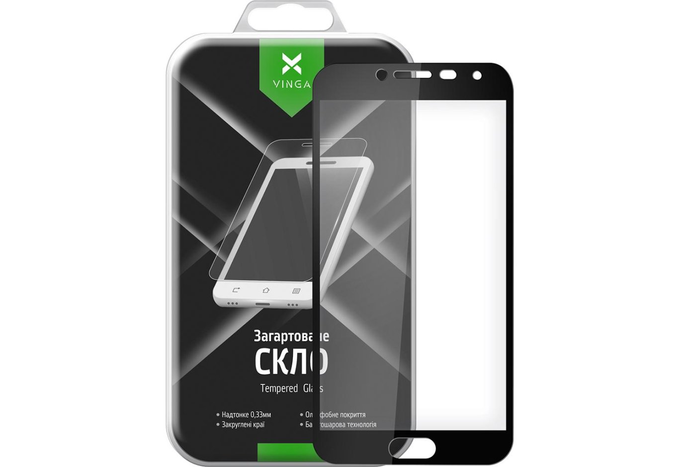 Скло захисне Vinga для Samsung Galaxy J4 (2018) J400 (VTPGS-J400)