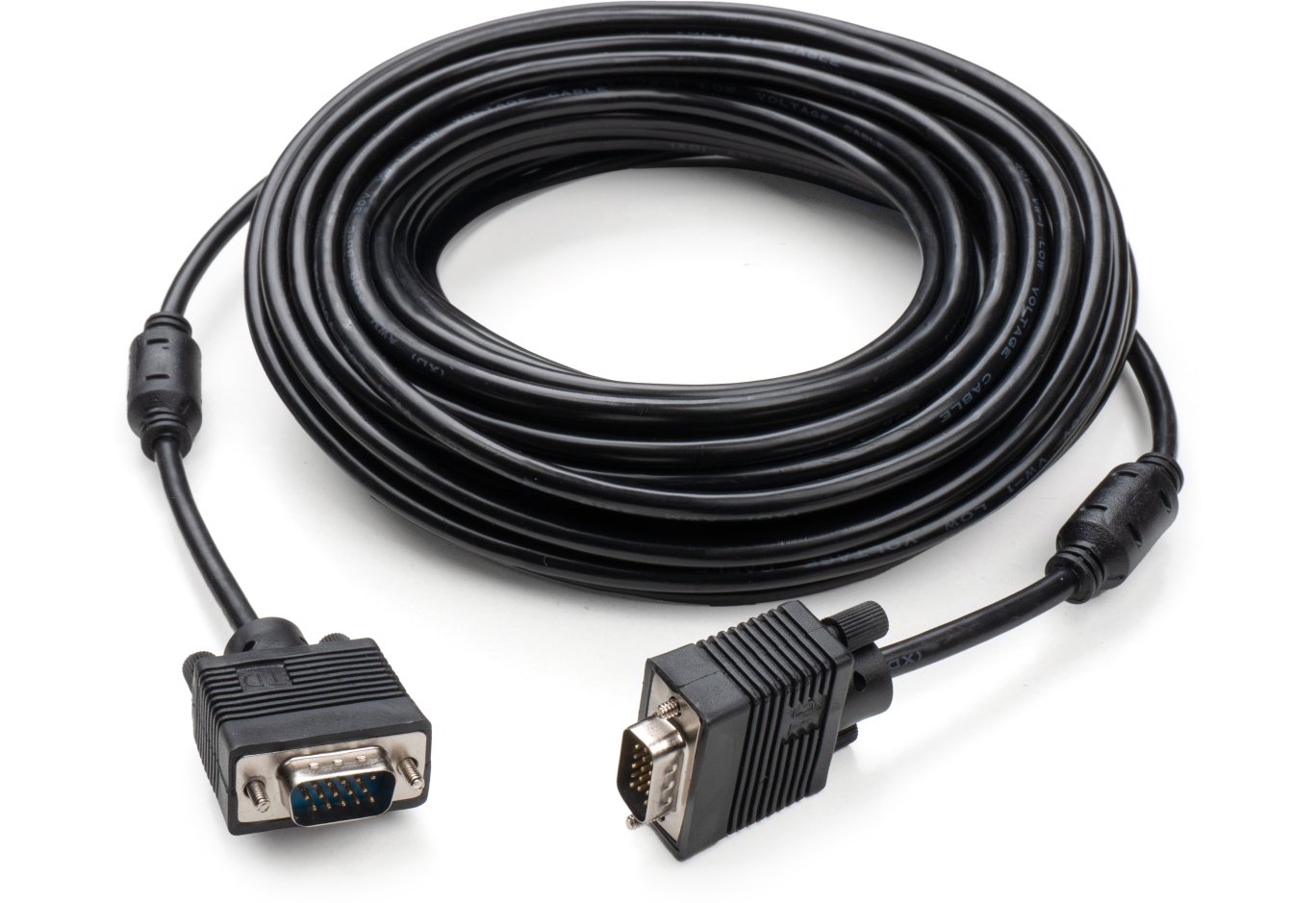 Кабель мультимедійний VGA M to VGA M 15.0m Vinga (VCPVGAF15BK)